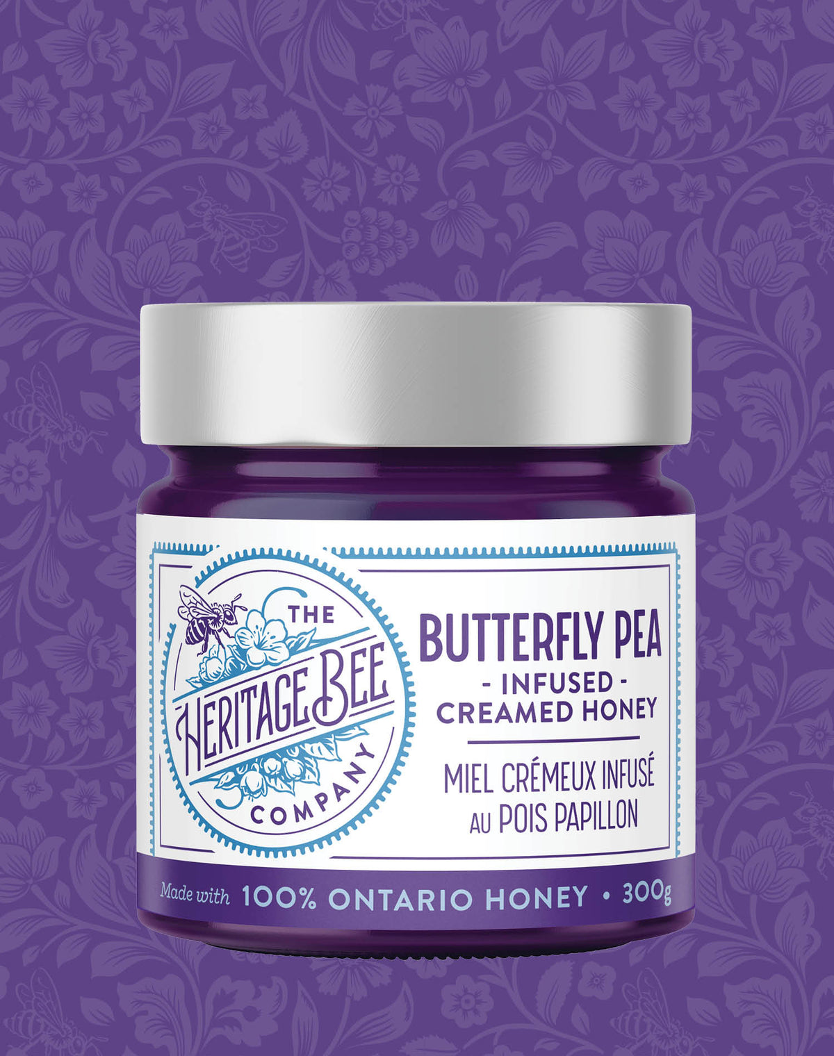 Butterfly Pea Creamed Honey