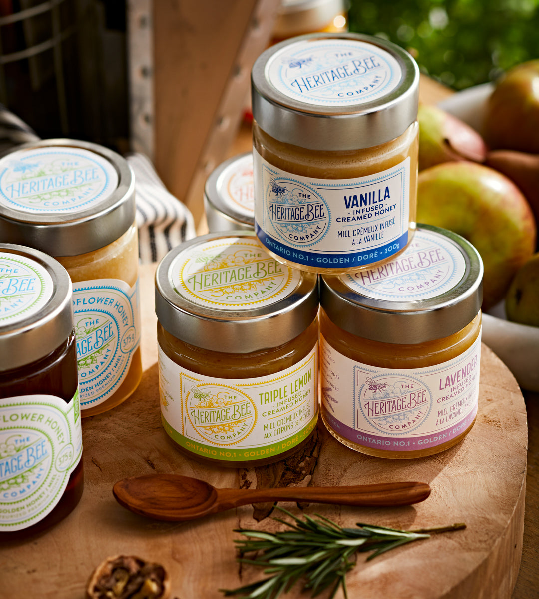 Gourmet Honeys made by professional beekeepers. All natural, premium raw honey