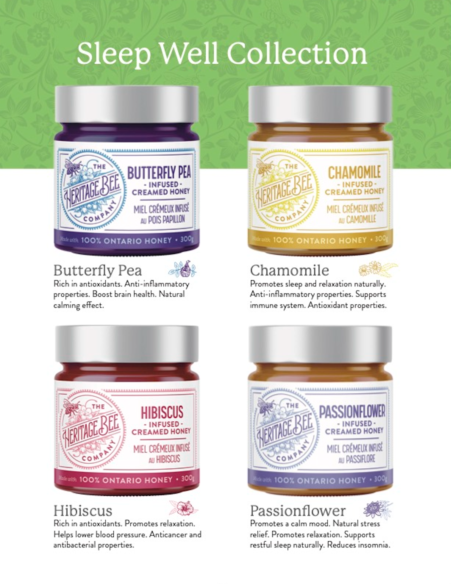 Butterfly Pea Creamed Honey