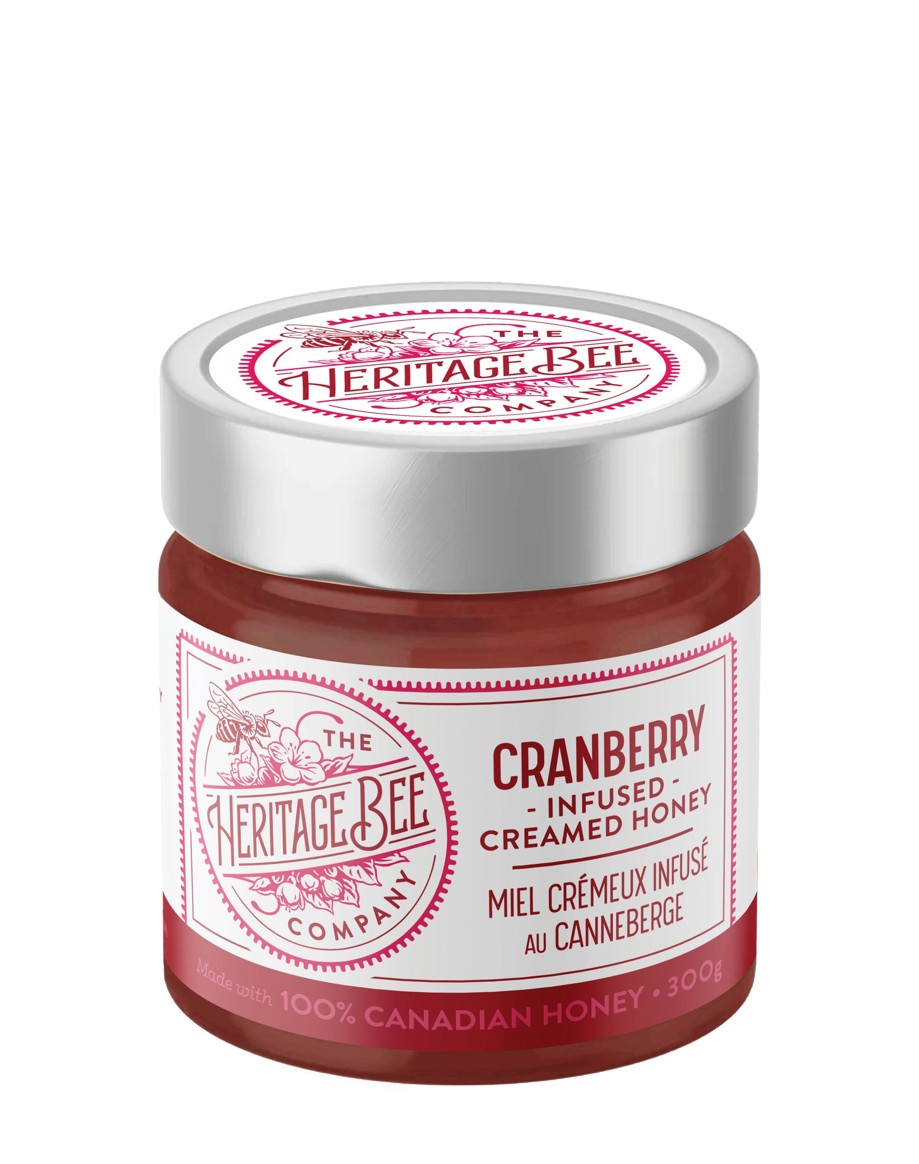 Cranberry Creamed Honey
