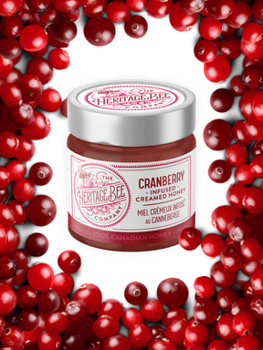 Cranberry Creamed Honey