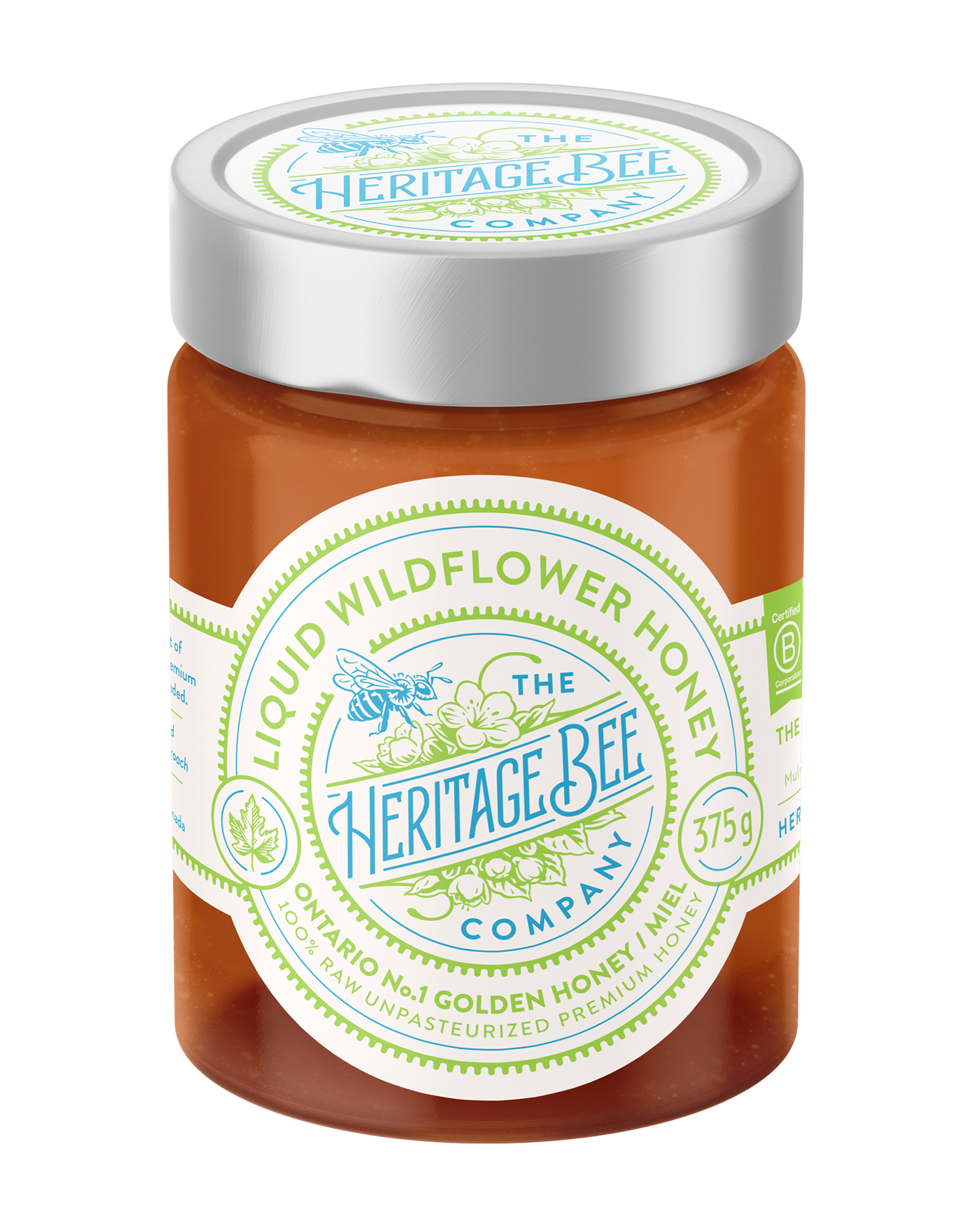 Premium local wildflower honey from meadows in Ontario.  Produced by Heritage Bee Co.  Raw unfiltered.  Honey as nature intended 